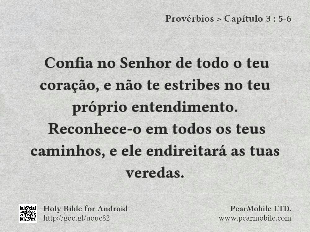 Provérbios, Capítulo 3:5-6